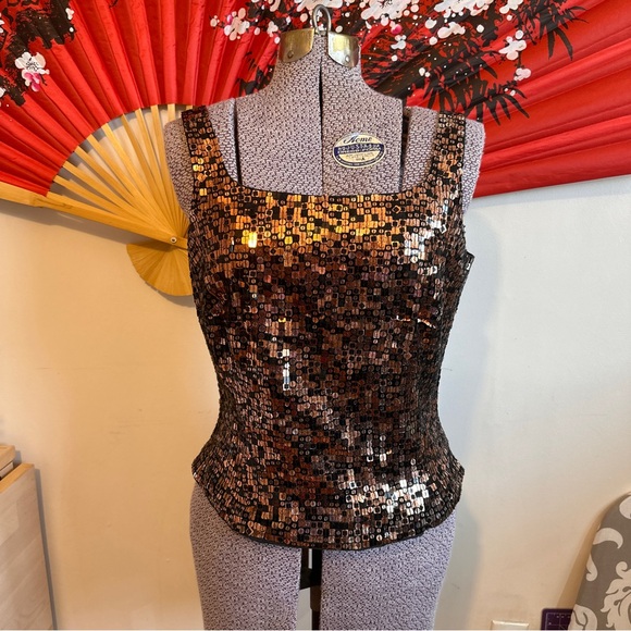 90’s Debbie Shuchat 100% Silk Tank Top - Picture 1 of 6